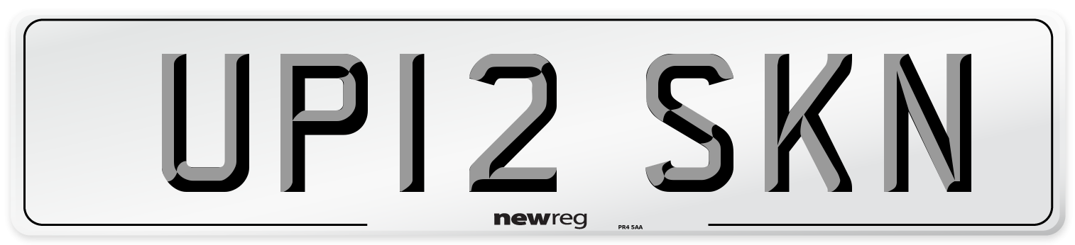 UP12 SKN Number Plate from New Reg